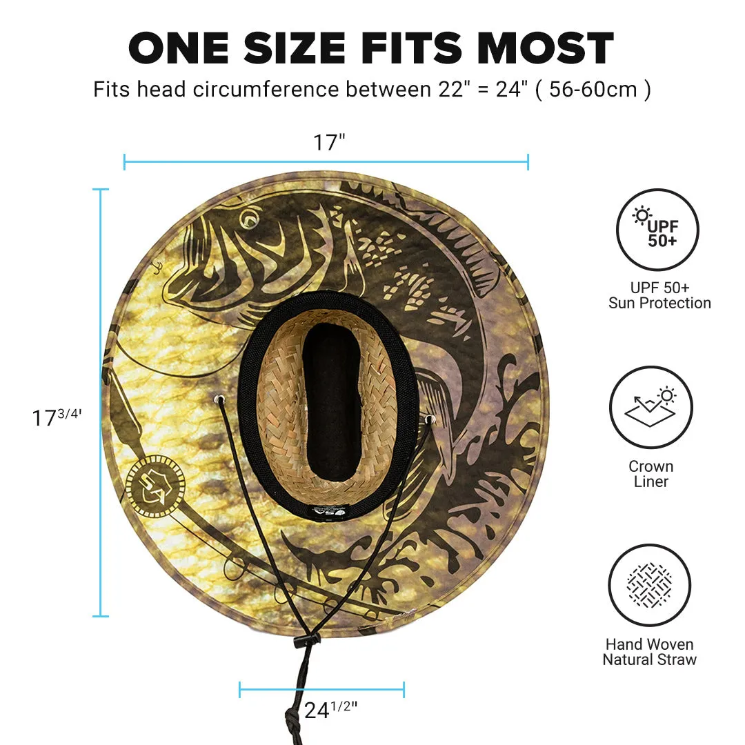 Under Brim Straw Hat | Bass