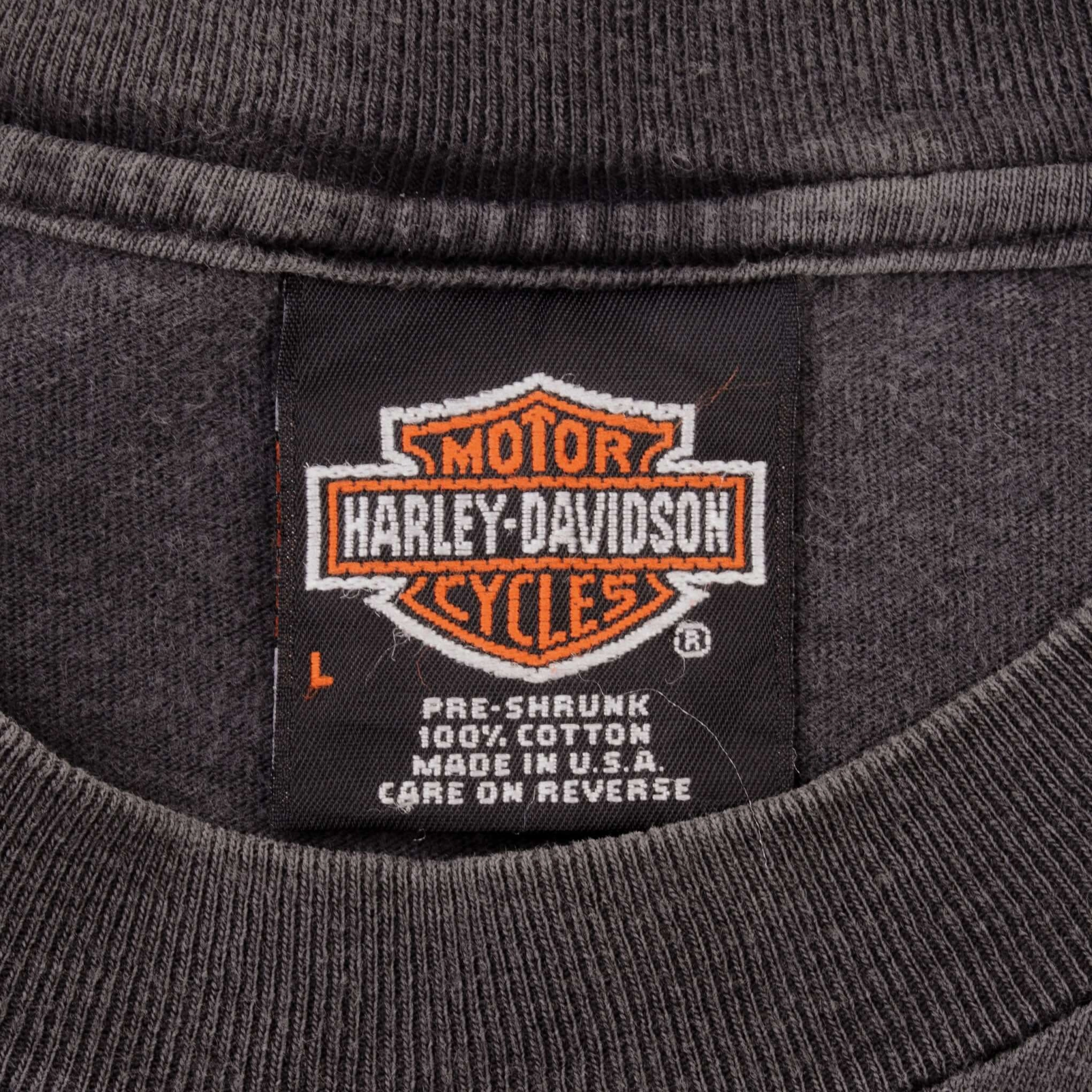 VINTAGE HARLEY DAVIDSON DES MOINES IOWA TEE SHIRT 1990 LARGE MADE IN USA