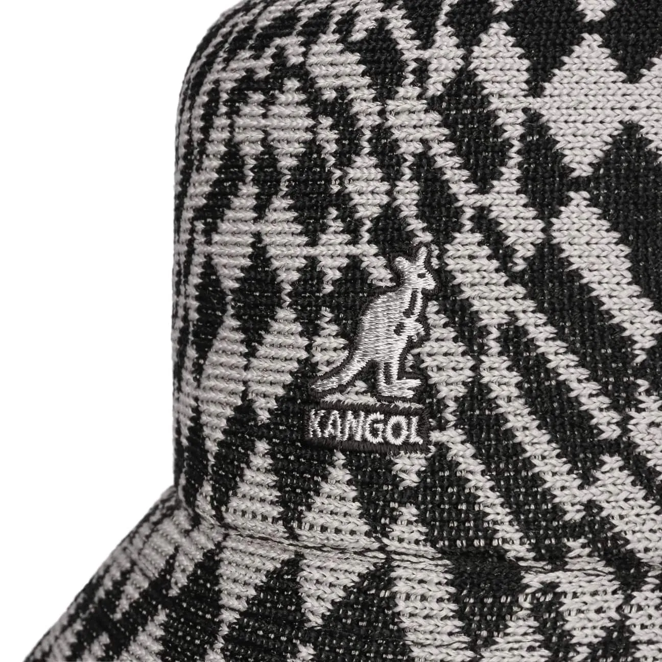 Warped Check Bucket Cloth Hat by Kangol