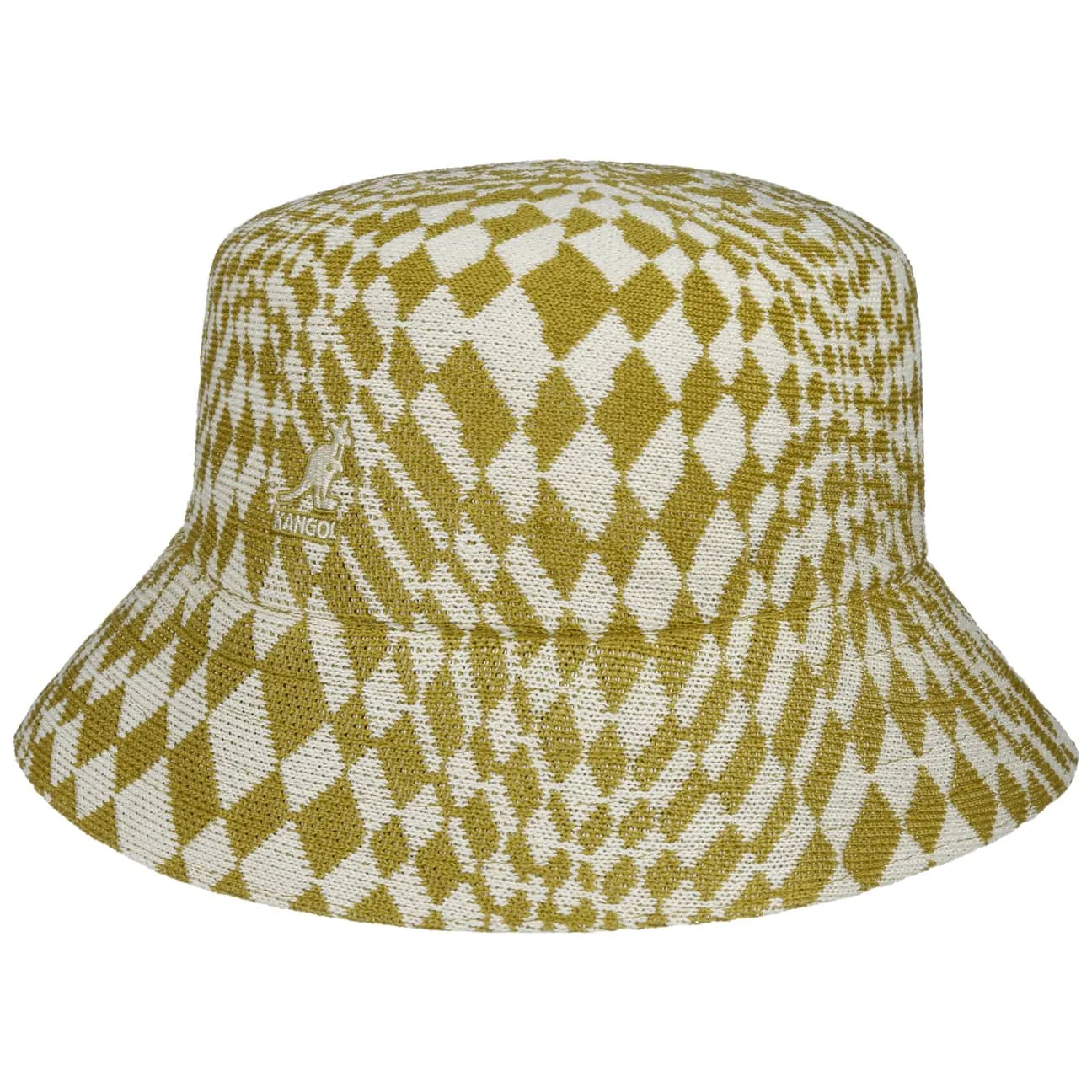 Warped Check Bucket Cloth Hat by Kangol