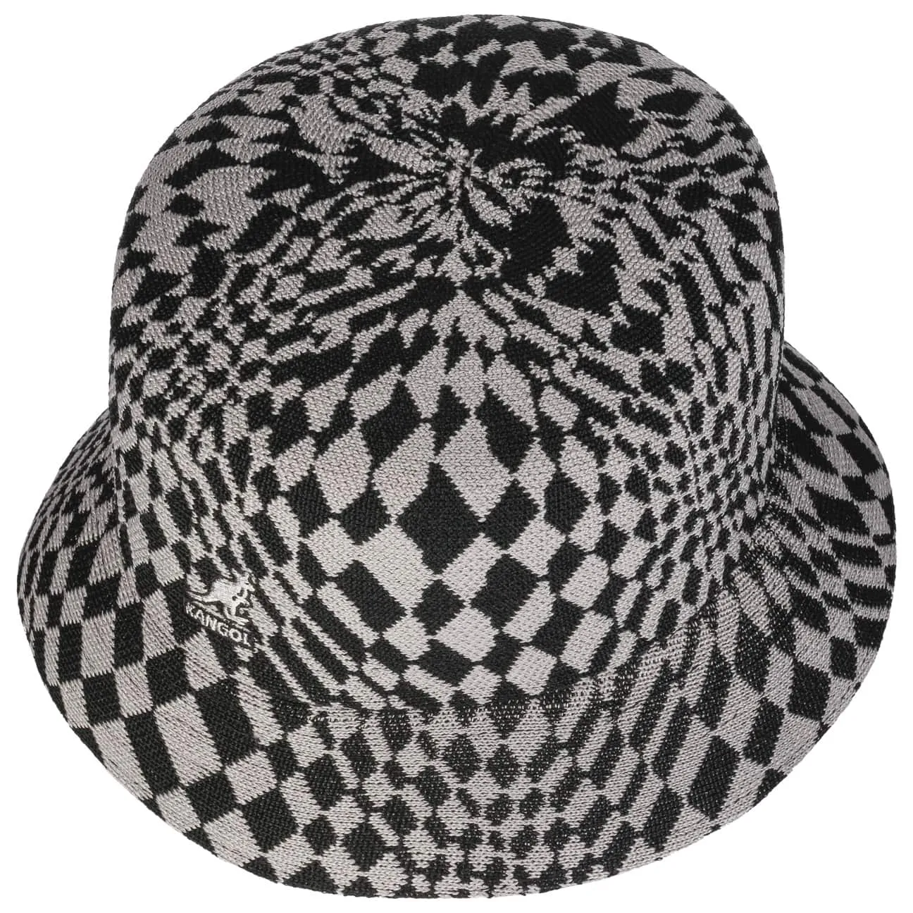 Warped Check Bucket Cloth Hat by Kangol
