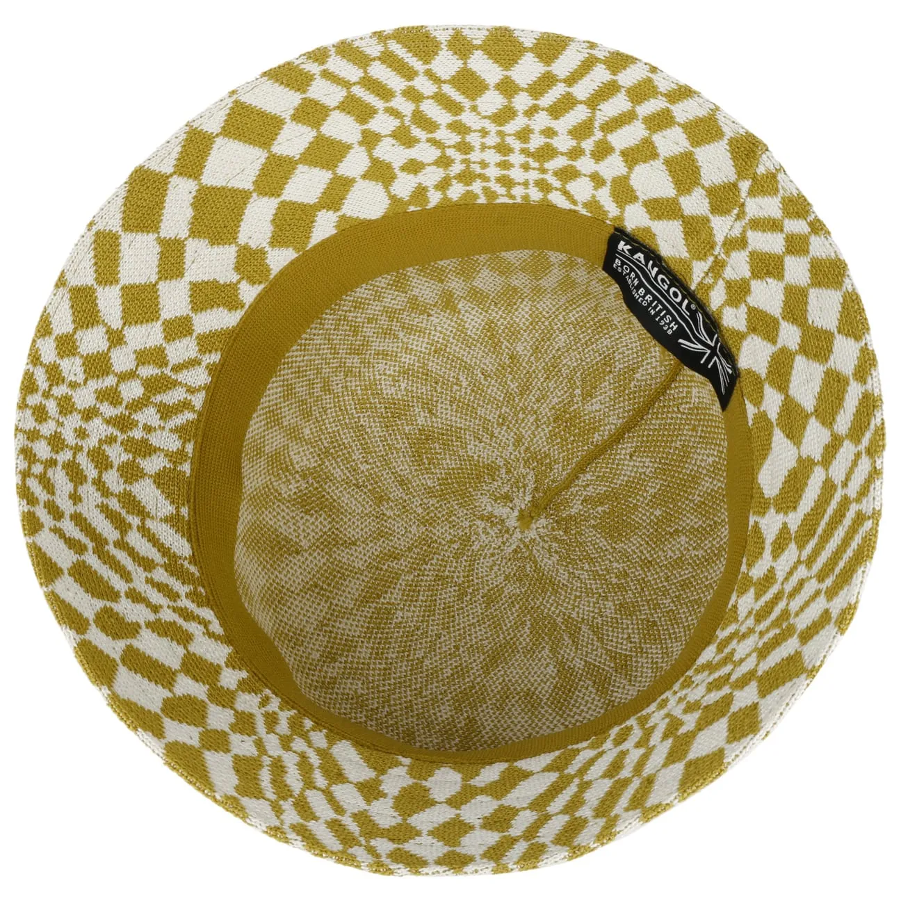 Warped Check Bucket Cloth Hat by Kangol
