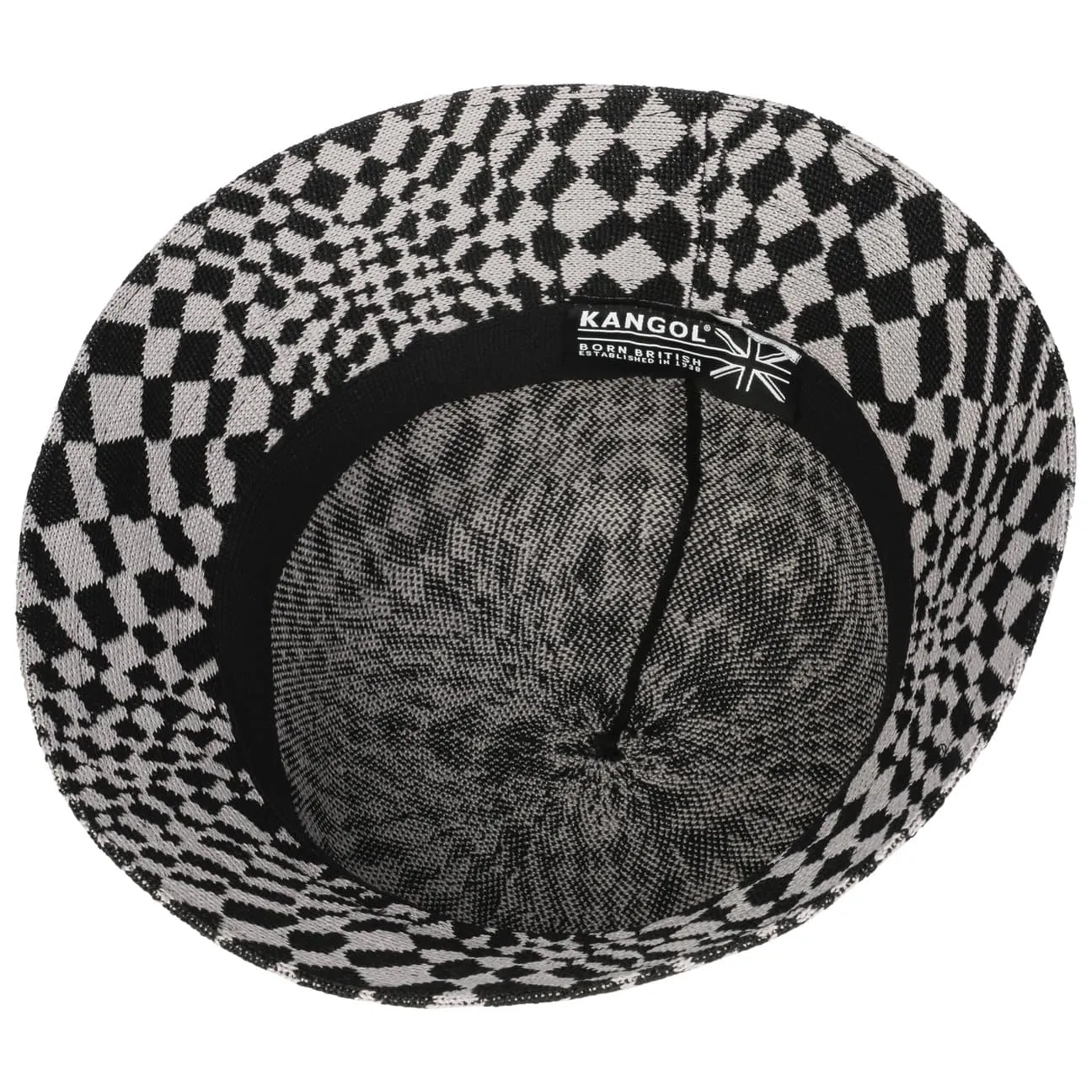 Warped Check Bucket Cloth Hat by Kangol