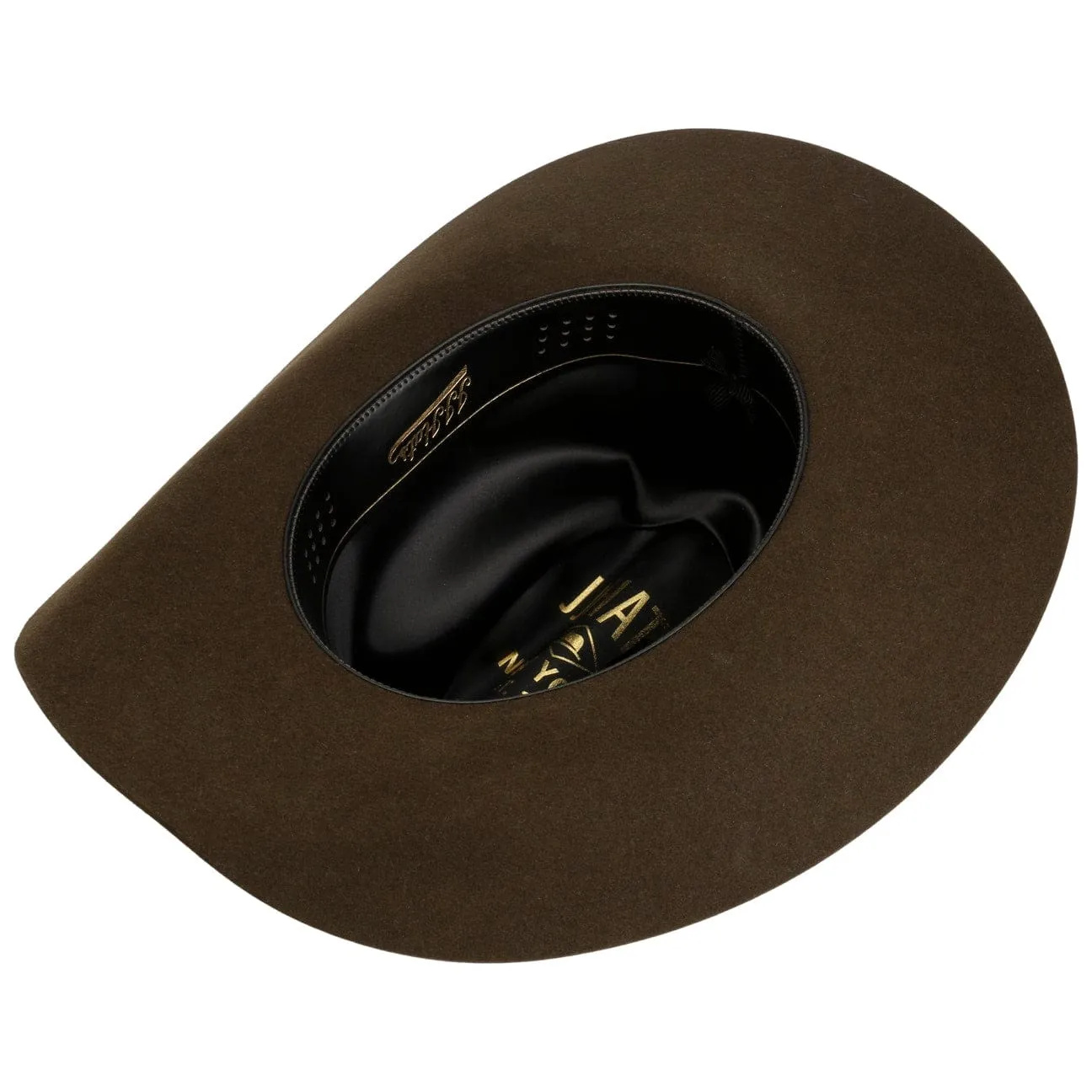 Western Silver Buckle Woolfelt Buffalo Pinch by JJ Hats