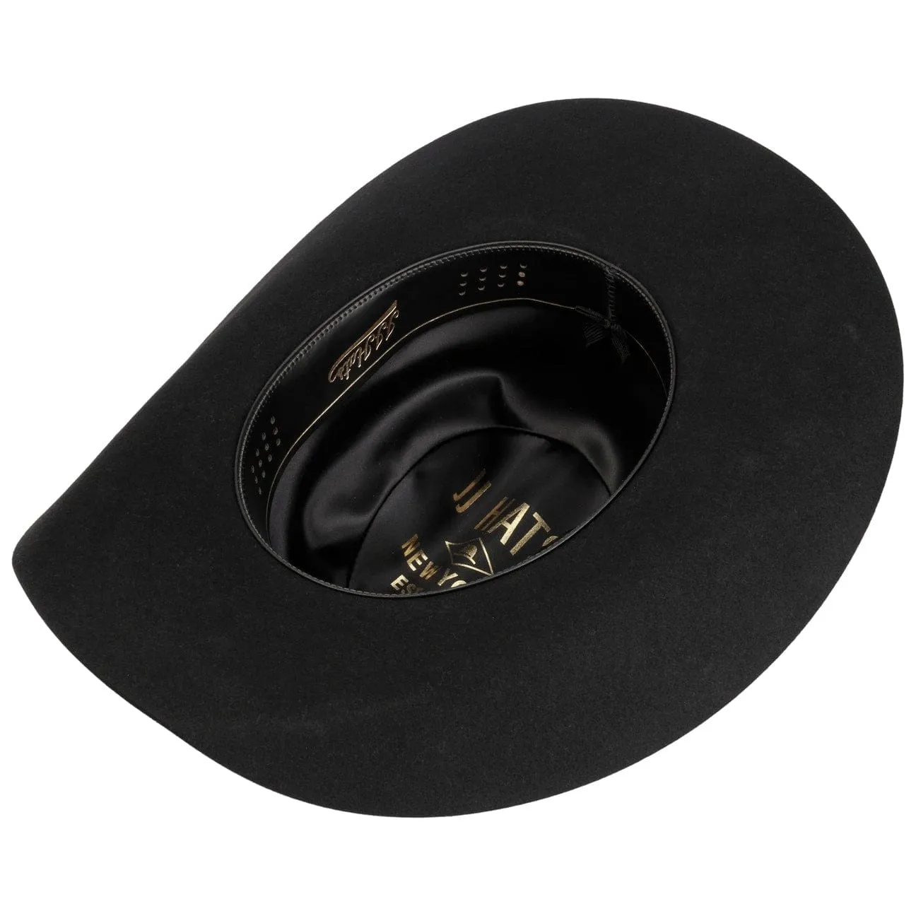 Western Silver Buckle Woolfelt Buffalo Pinch by JJ Hats