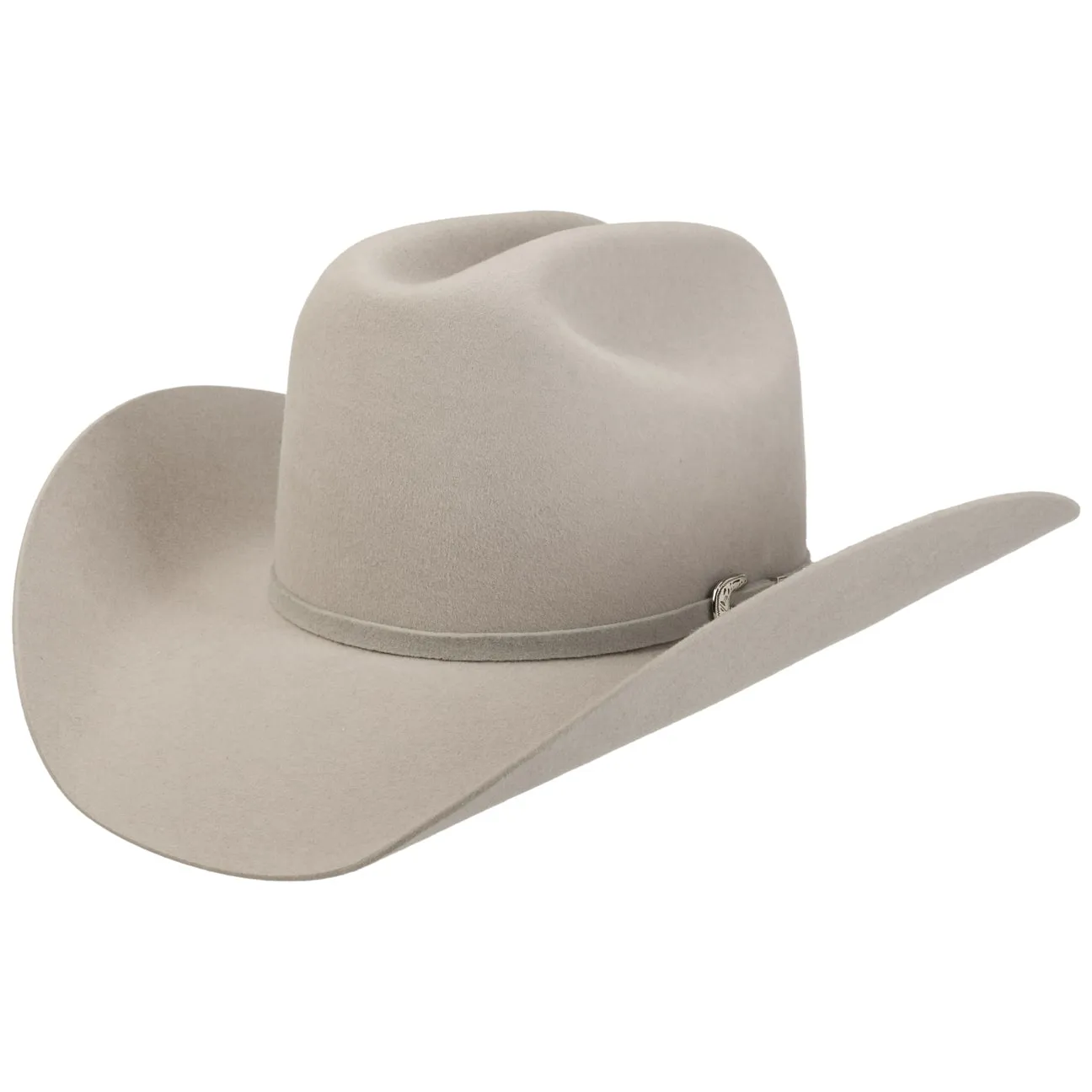 Western Silver Buckle Woolfelt Buffalo Pinch by JJ Hats