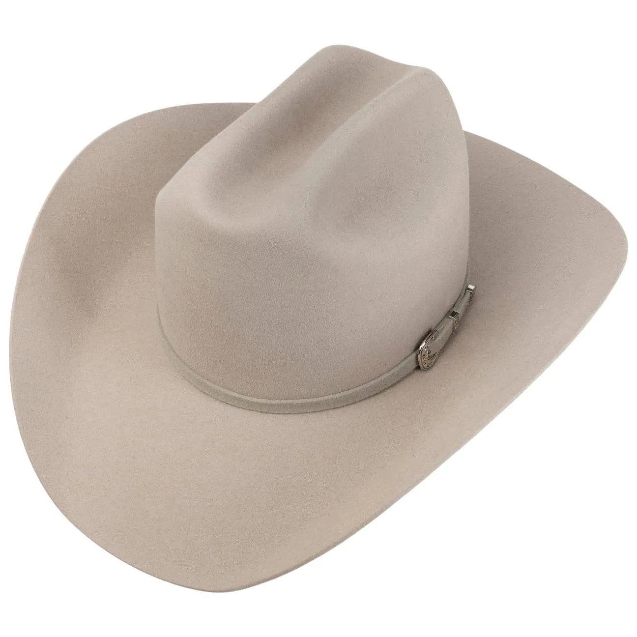 Western Silver Buckle Woolfelt Buffalo Pinch by JJ Hats