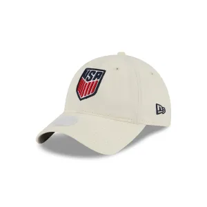 Women's New Era USA 9Twenty Classic Chalk White Hat