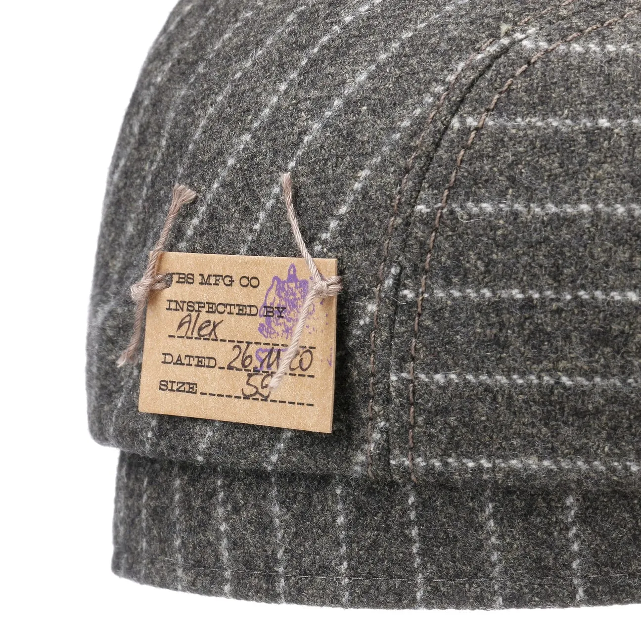 Wool Cotton Flat Cap by Stetson