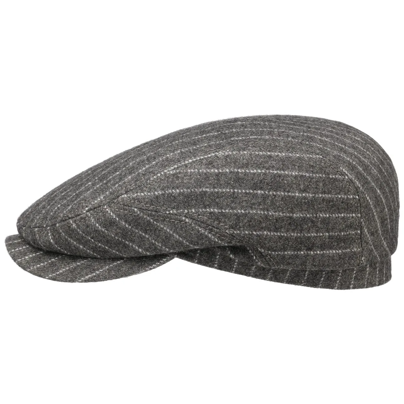 Wool Cotton Flat Cap by Stetson