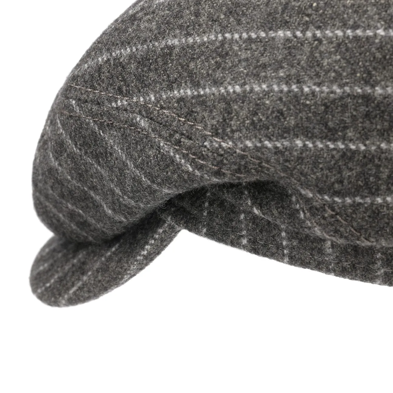 Wool Cotton Flat Cap by Stetson