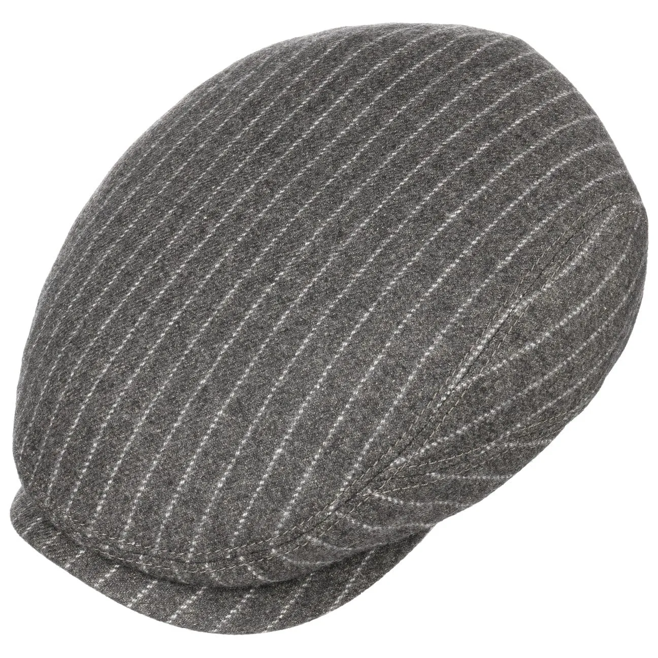 Wool Cotton Flat Cap by Stetson